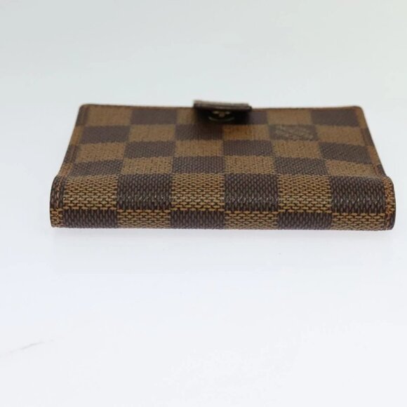 LOUIS VUITTON Damier Ebene Agenda Mini Day Planner Cover R20705 LV Auth 118844 - Picture 7 of 16